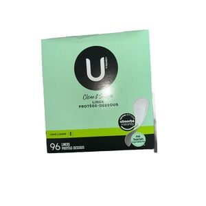 U by Kotex Security Pads Lightdays Liners Long Light Absorbency Unscented 96ct